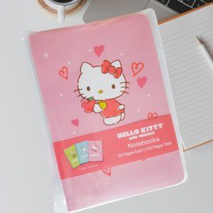 Hello Kitty And Friends Notebooks Pack of 3